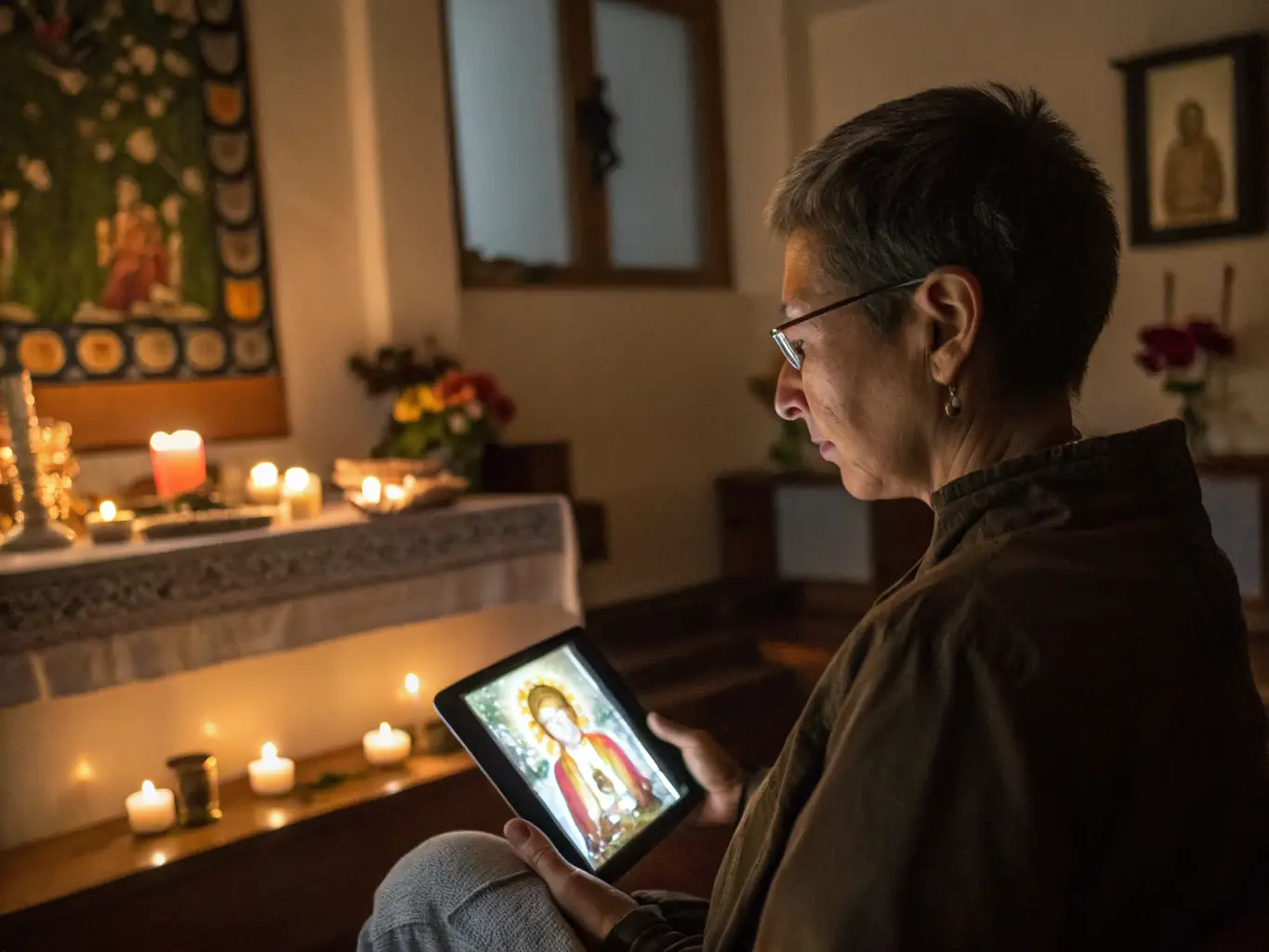 An image of a person fasting and praying, symbolizing spiritual discipline and seeking God's guidance.